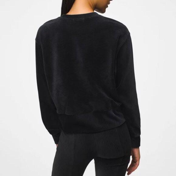 NEW Prana Escambia Pull Over Crewneck Organic Ribbed Long Sleeve Plush Shirt Top - Picture 2 of 5